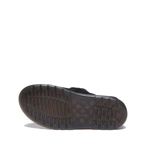 Dr Martens Kids Junior Jorgie Bronx Suede Mule Sandal Black